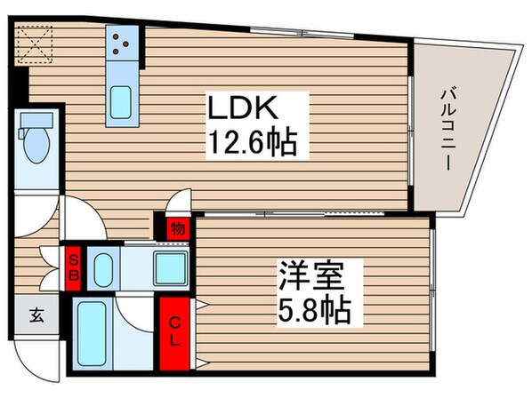 GENOVIA東向島Ⅲskygardenの物件間取画像